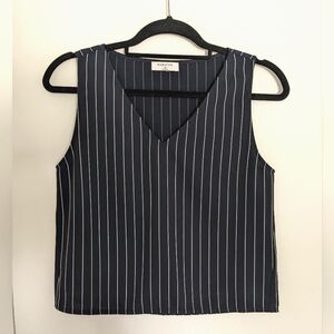 Murphy blouse pin stripe navy
